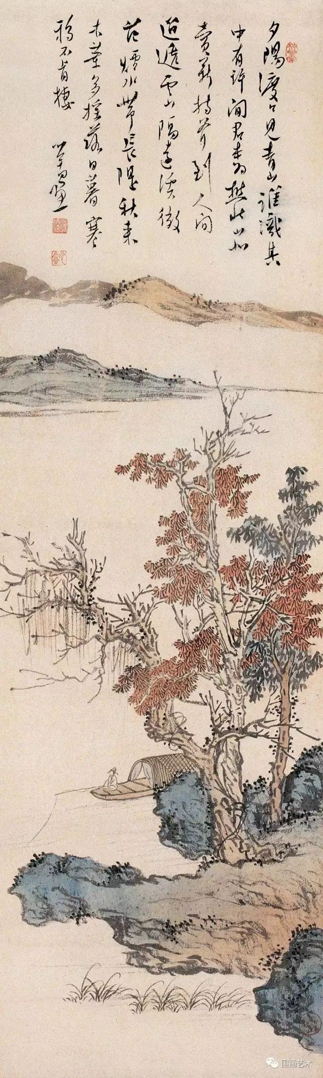 张大千&溥儒画舟，千姿百态