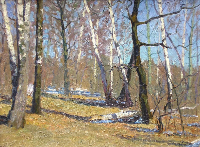 美术学院&俄罗斯艺术家谢尔盖恰布里金风景油画作品