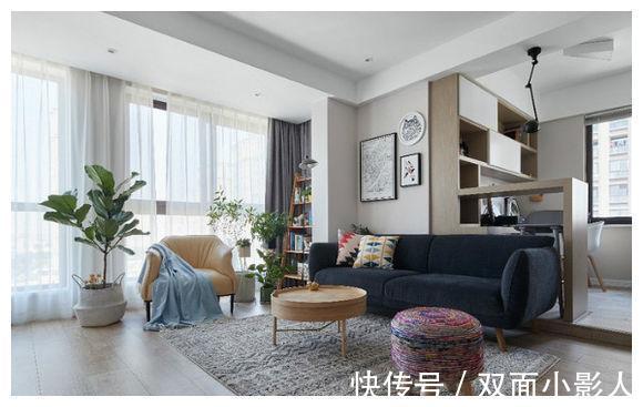 打通|98平北欧风乔迁入住,3室2厅打通了2个阳台,空间大了2倍还亮堂堂