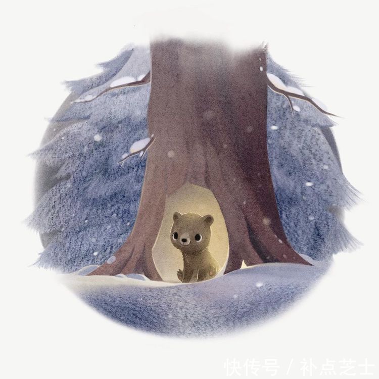 动物#萌翻的动物插画,艺术家用色彩讲述了小生命的甜蜜故事