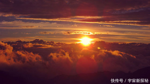 最远50亿公里在太阳系其它星球上看夕阳,真实照片不是PS的