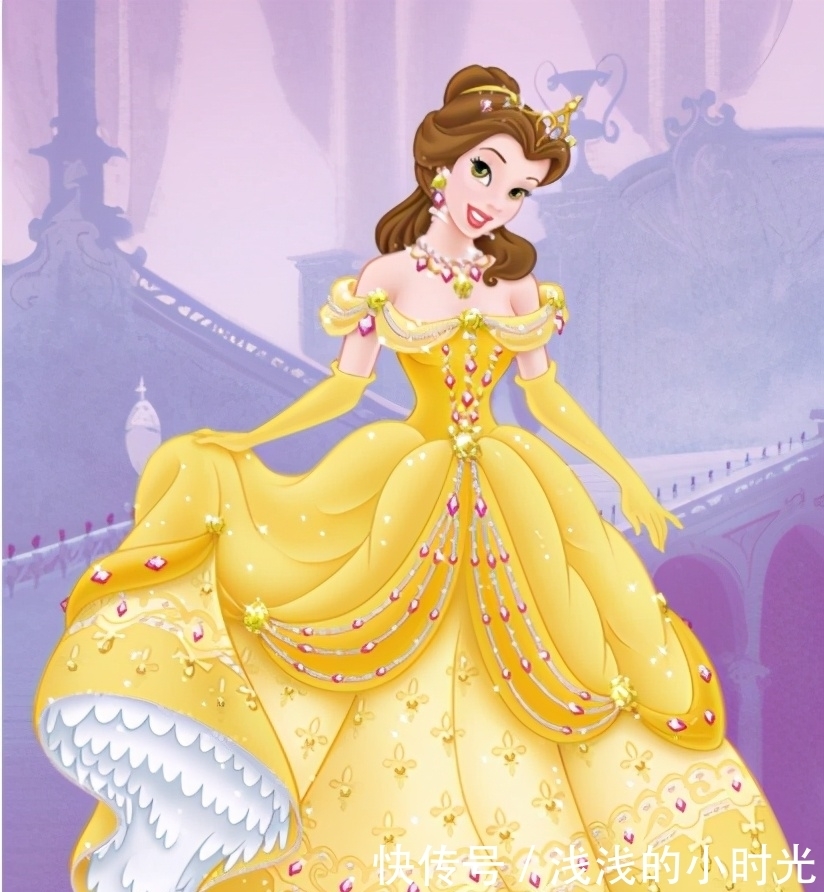 好似|给迪士尼公主穿上汉服,贝儿有皇后娘娘的气质,茉莉公主好似不食人间香火