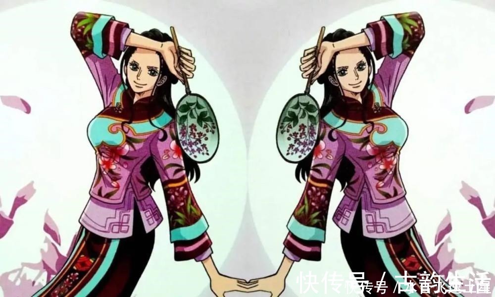 海贼王|海贼王角色中国风，路飞穿龙袍很霸气，最好看的还是娜美和罗宾！