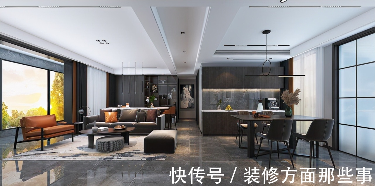 重金属|119平现代风三居室,既有现代的唯美也有重金属色彩的时尚美