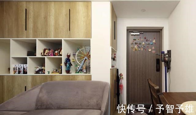 大柜|三口之家的62㎡两居，半米不浪费，收纳力太强了，清新简约真舒适