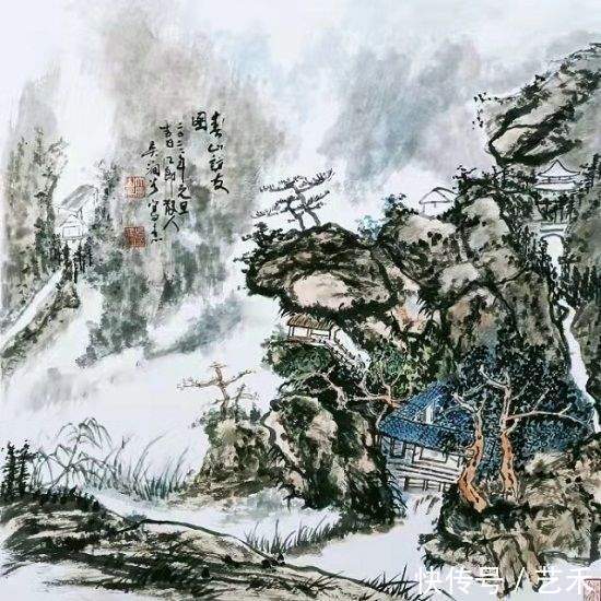 中国美术学院#中国当代极具潜力的书画家吴建国作品欣赏