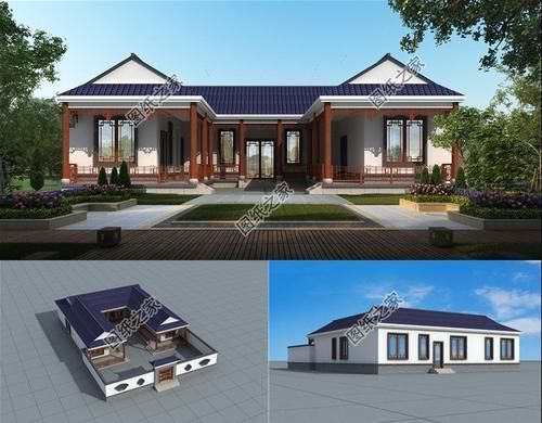 x2|农村一层小户型别墅,沉稳大气的设计,父母老人都喜欢