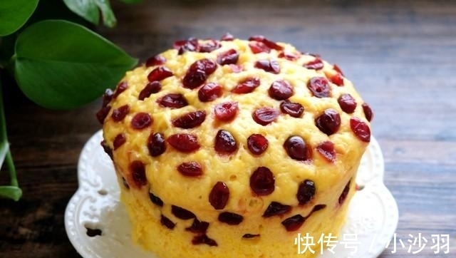 蔓越莓干|早餐蒸个南瓜发糕,口感松软不粘牙,好吃不上火,孩子说比蛋糕香