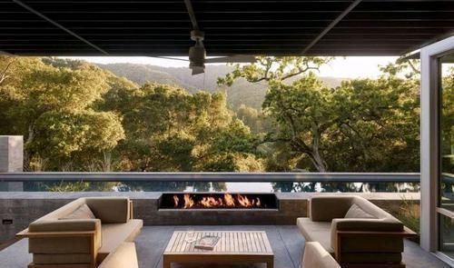 庭院|山中造个别墅,院中百年古树,庭院、壁炉、泳池,奢侈生活美如画