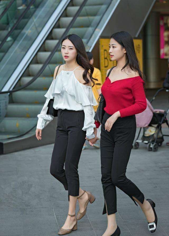 头发|小姐姐一头栗色的头发,身穿吊带连衣裙,看上去十分的文艺又清新