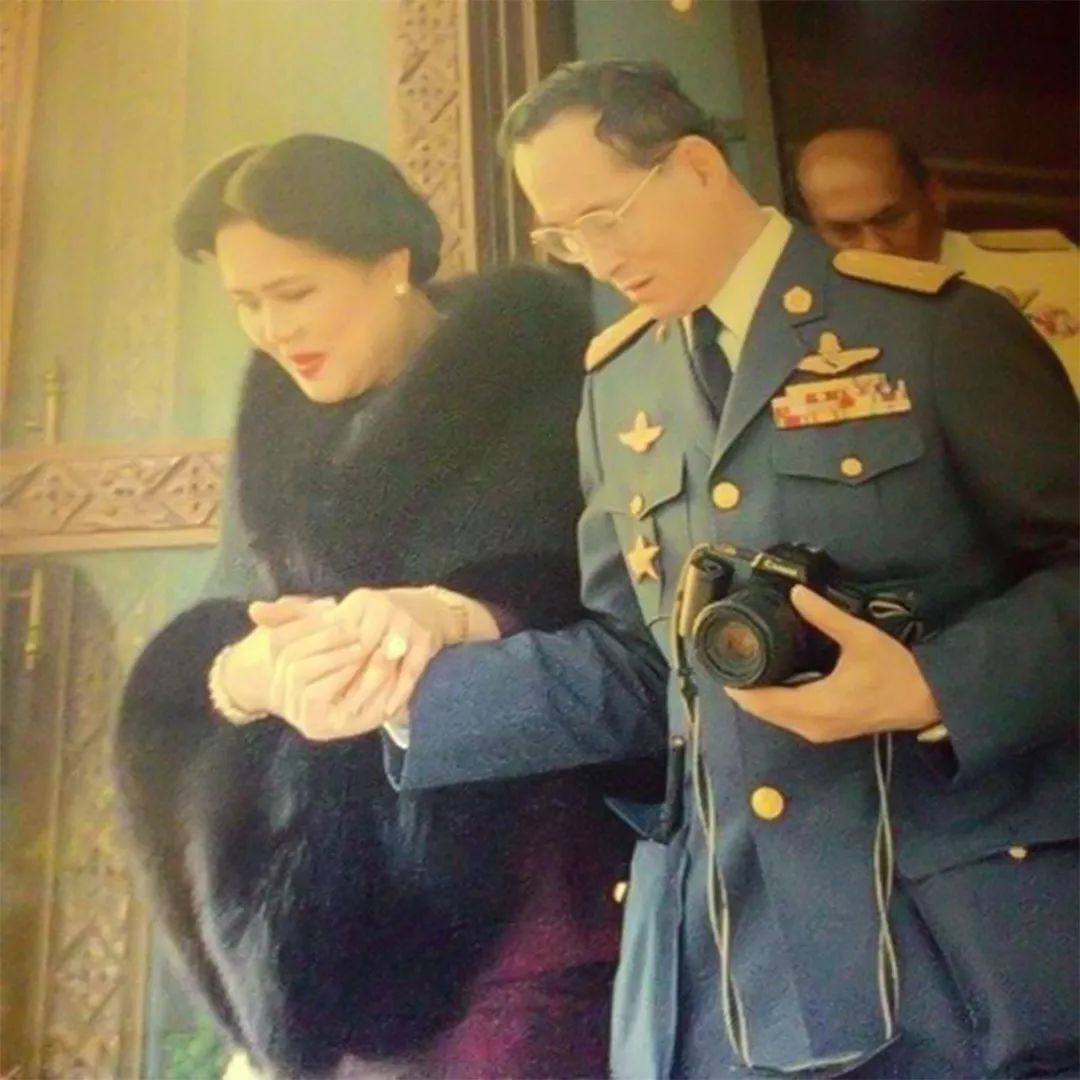 爱情故事$晚年诗丽吉低下了高傲的头,对丈夫牵手揽腰又献花,泰王被撩蒙了