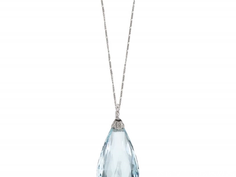 首饰|珠宝欣赏:1900-1930年代的海蓝宝首饰