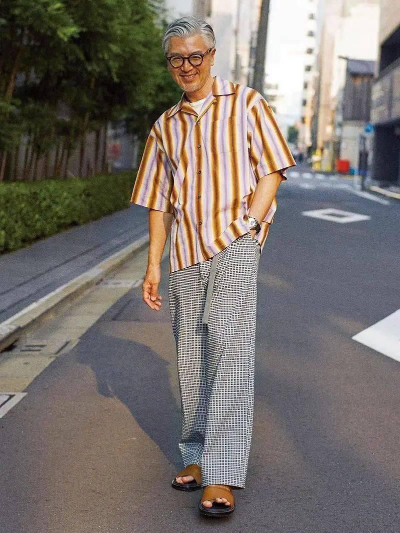 有时尚感的人太吸睛了！这位50+的大叔，穿出了20+的潮酷