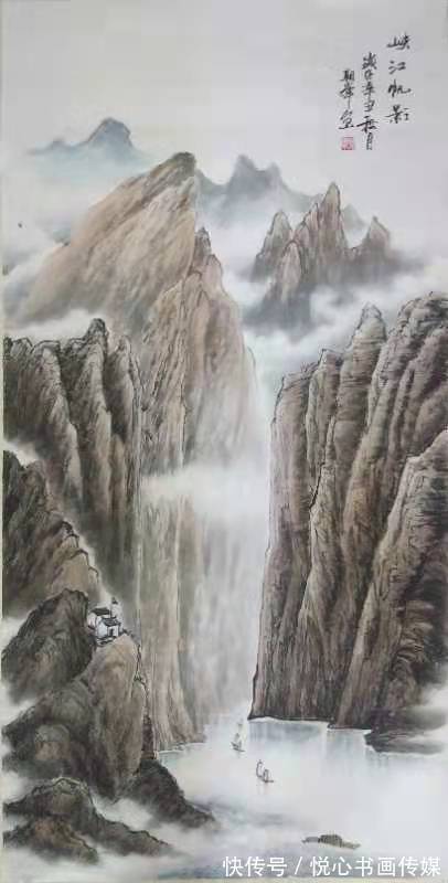 山水画&笔情墨韵的山水画，画家刘朝峰山水画作品欣赏