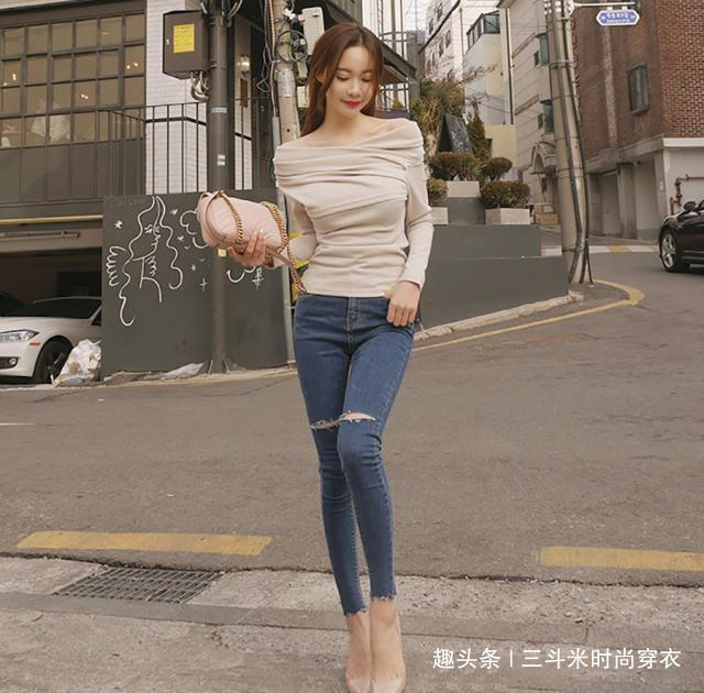 曲线|牛仔裤经久耐磨，质地细腻舒适，更显出女性的身材曲线