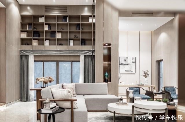 客厅|390㎡中国风别墅,一进门就被客厅吸引,这才是惊艳之作!