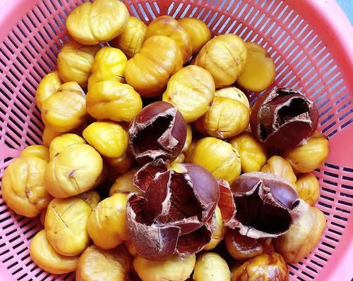 板栗难剥不好开口？用牙咬不明智，只需3招，板栗快速去壳，干净