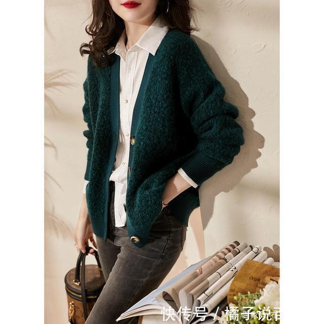 正好|开衫毛衣时髦又洋气,比卫衣实穿多了,微凉秋季穿正好