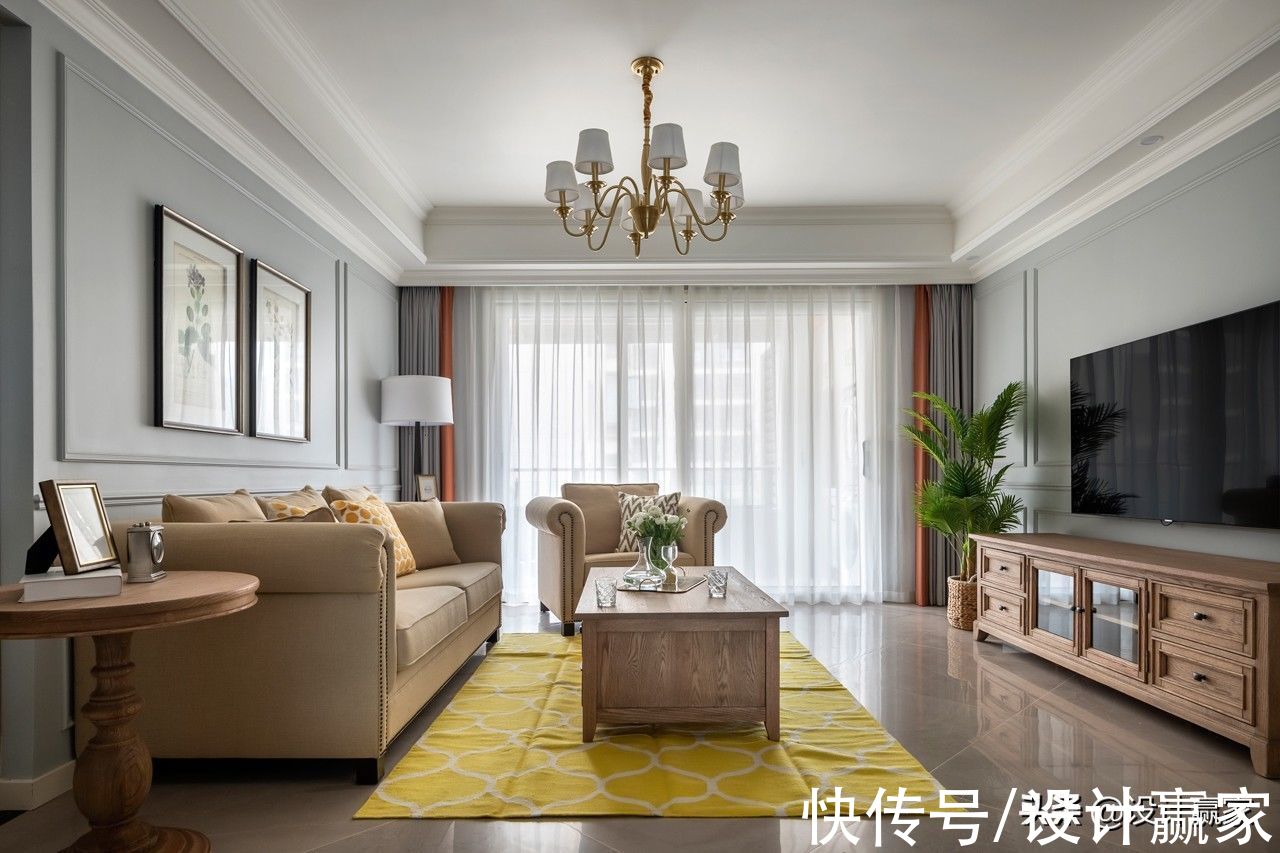 美式|120㎡原木自然风，经典美式贯穿其中，精致优雅大气