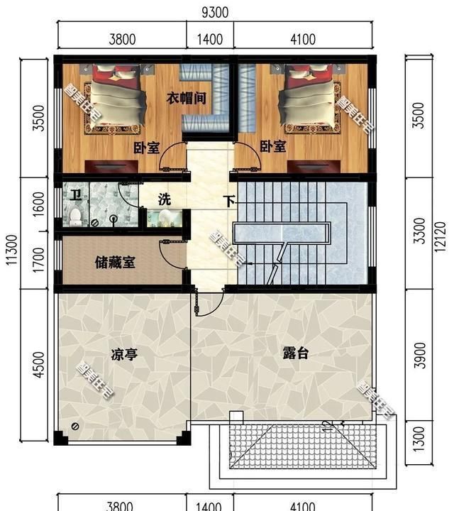 卧室|老家有块小宅基地,盖一栋简欧风格住宅,让父母颐养天年