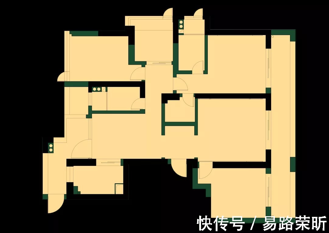 住所|把屋主中意的颜色通通搬到家中,塑造出一个时尚又颇具复古气息的高级感住所