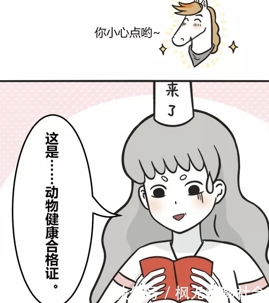 搞笑|搞笑漫画：马面官宣，自己和女神领证了！