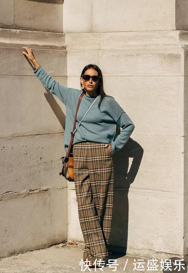 入春,你穿针织衫+阔腿裤的样子=简直太气质了