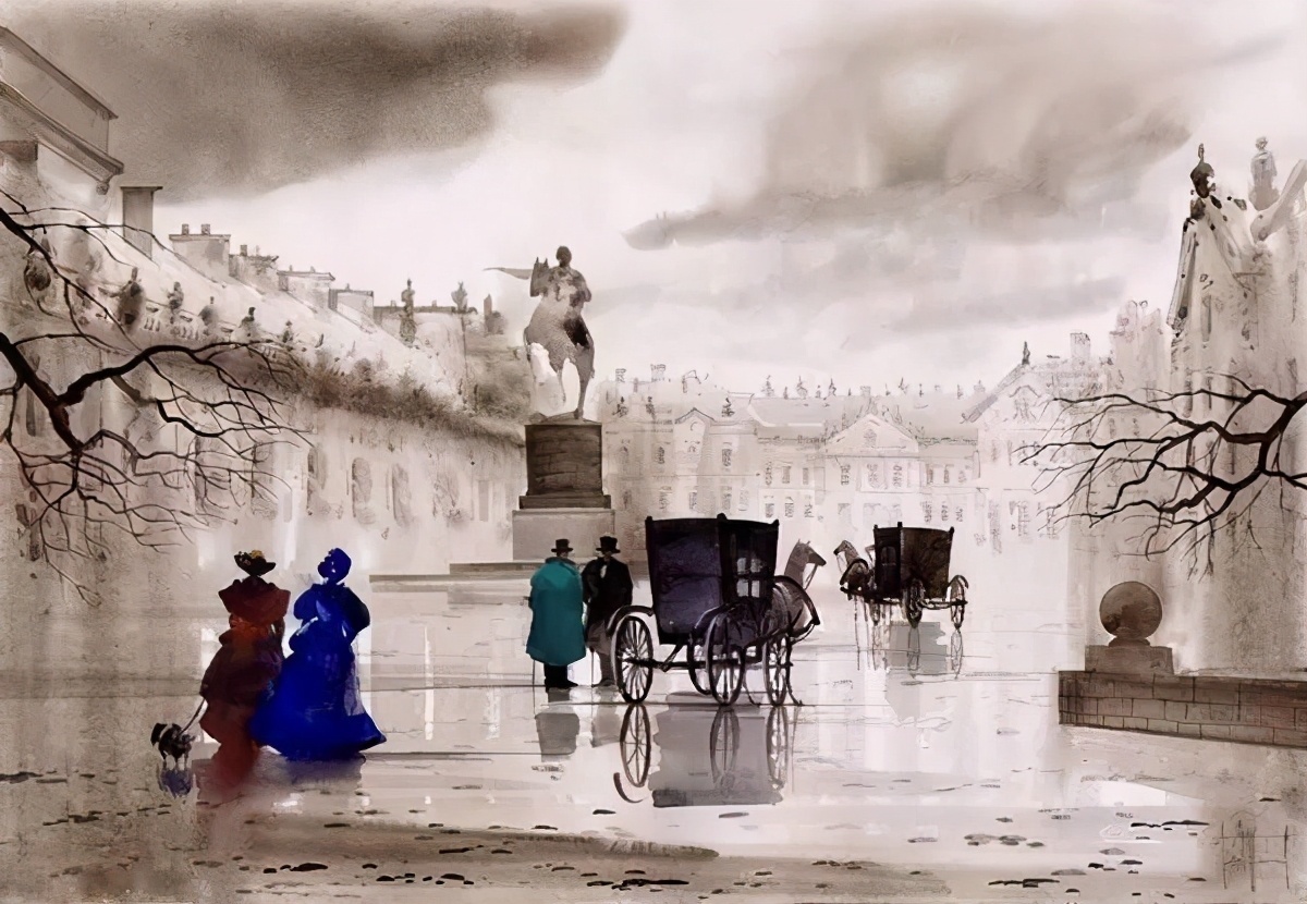 喜欢|诗一样美的俄罗斯水墨画,你也喜欢吗?