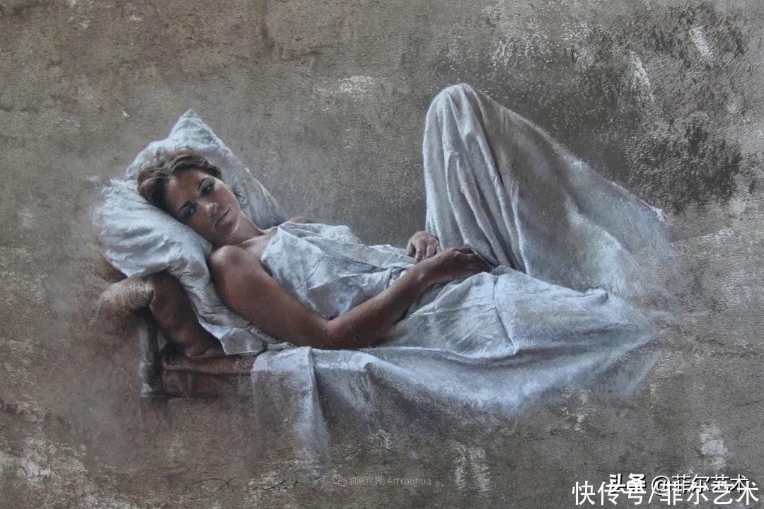 艺术学院$法国女粉彩大师,描绘的女性之美,细腻柔和