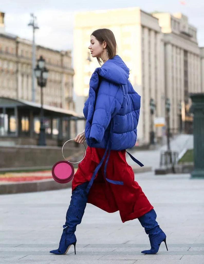 羽绒服+裙子=2021年最王炸组合，早穿早美！