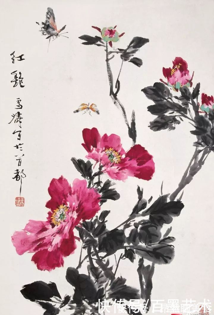 小写意@唯有牡丹真国色!小写意牡丹画150幅,美醉了