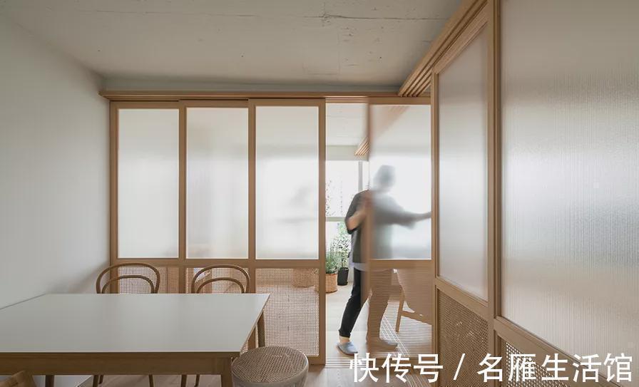 折叠门|82㎡都是智慧,拆除全屋隔墙,吊轨门切割空间,多出来5㎡储藏室