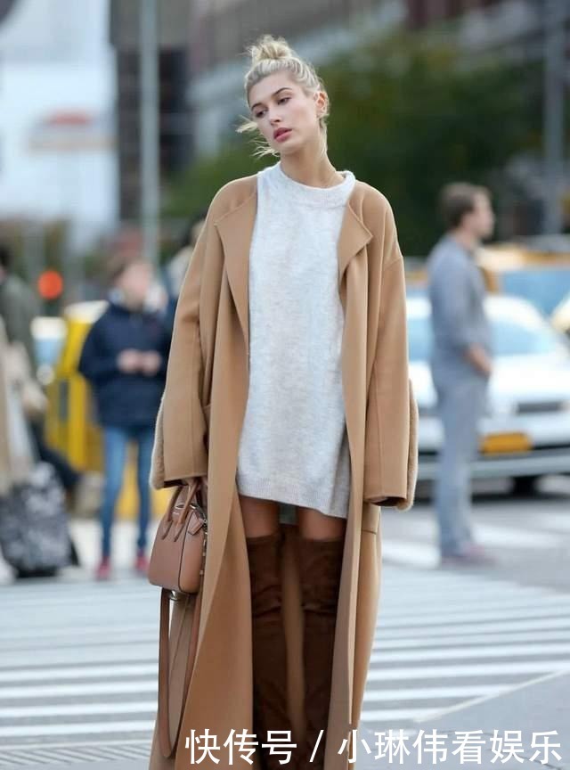 洋气|大衣+打底裤已成“过去式”,学女明星们这样穿,不仅显瘦还洋气