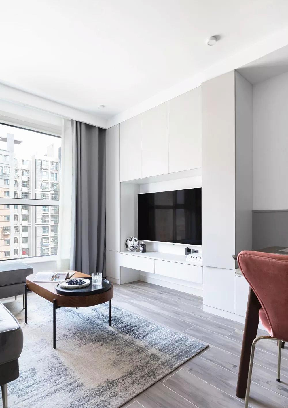 玄关柜|参观小姨子的60㎡公寓,一个人住太舒服了,难怪30岁还不找男朋友