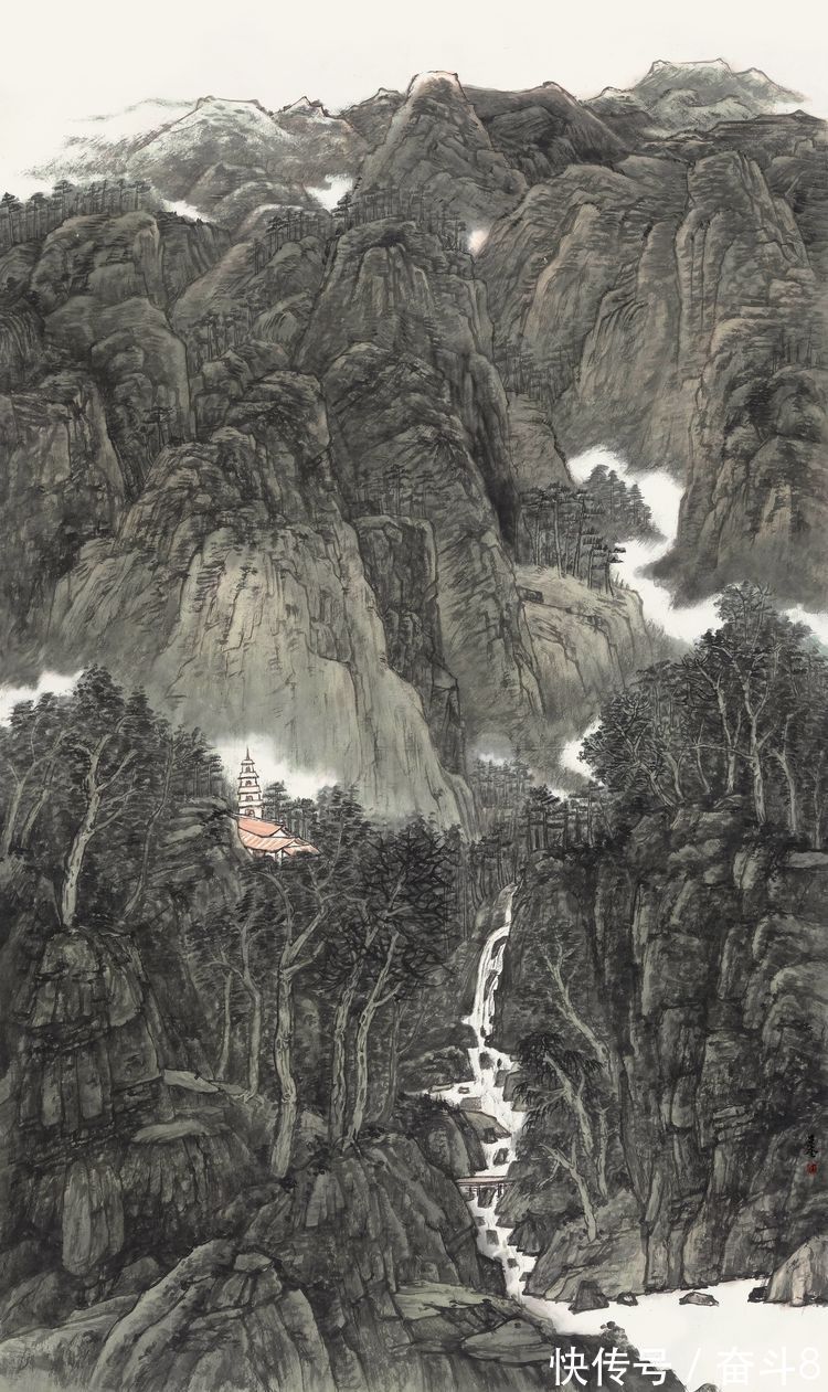 赏析@山水画家丁景奎最新作品赏析