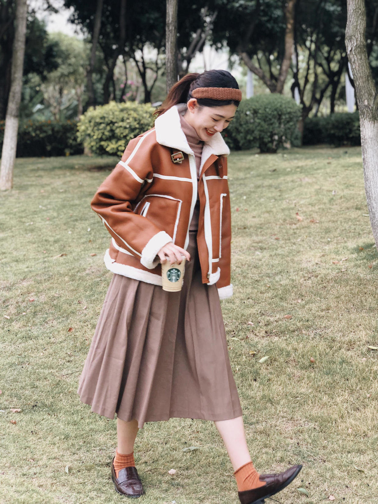 机车服 帅气感爆棚的冬日搭配,机车服造型打动你了吗?元气少女必备