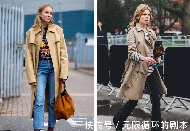 卡其色 风衣火了十几年,该换个穿法了!这些“新潮搭配”,时髦又高级!