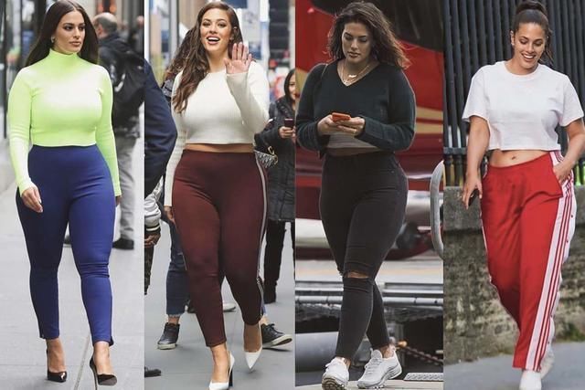 微胖|真给微胖女孩争气180斤超模亮相街头,穿衣自信大胆秀腰身