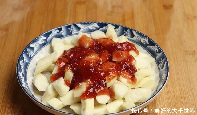 天热,我家孩子迷上它,10分钟做一盘,简单美味,又甜又糯