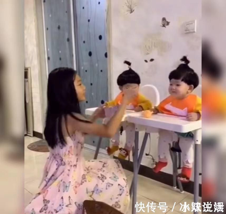家长|妹妹不好好吃饭,姐姐用计“套路”妹妹火了,网友:布娃娃太惨了