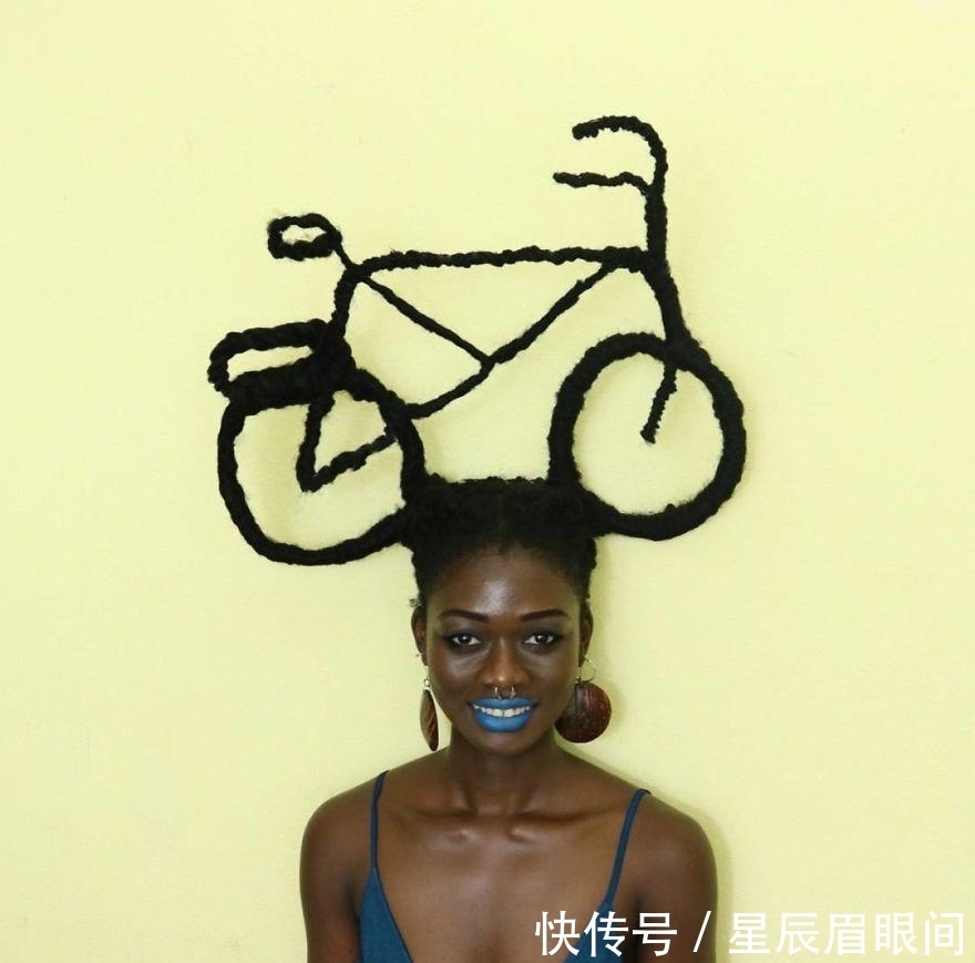 头发|非洲妹纸用头发表达思维,她的头发造型让人眼花缭乱