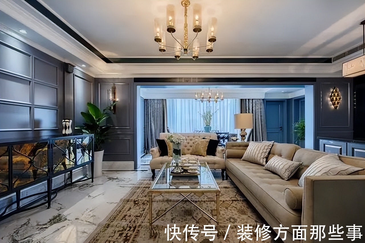 装修|大户型,法式混搭风装修,满满的高级优雅感