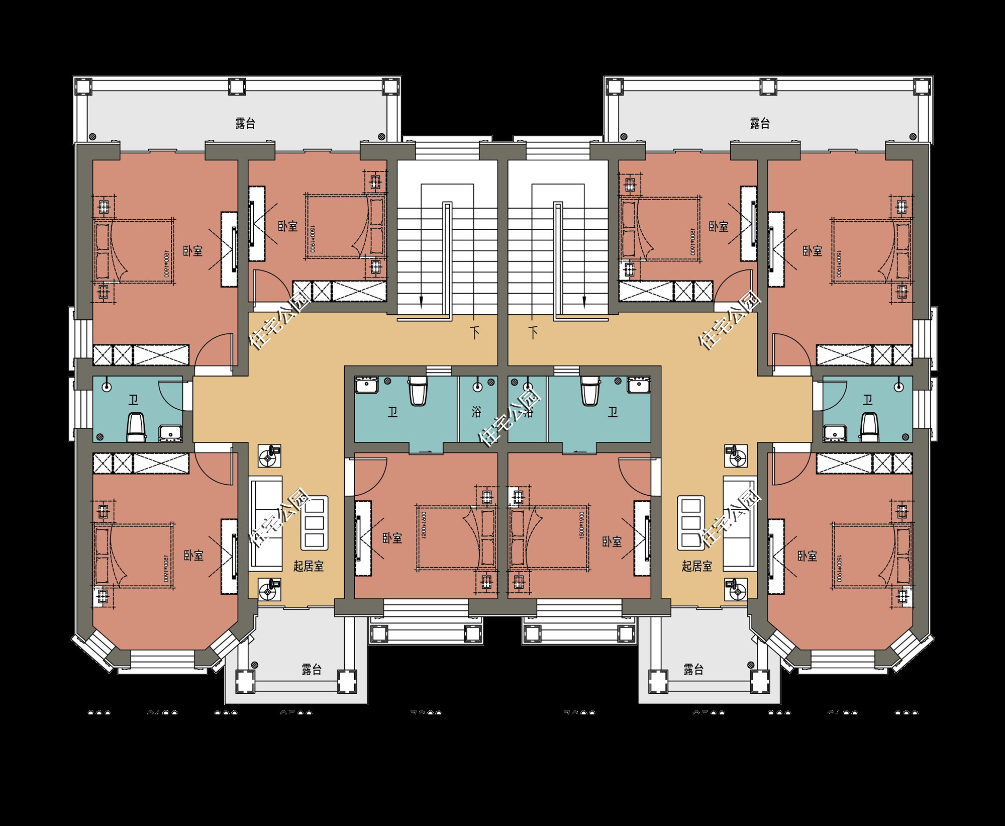 平面|农村盖房就在这10套里选一套,颜值高还实用,尤其第7套特别亮