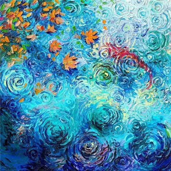 色彩斑斓@这个画家“有点冷”,她用颜料触摸这个色彩斑斓的世界