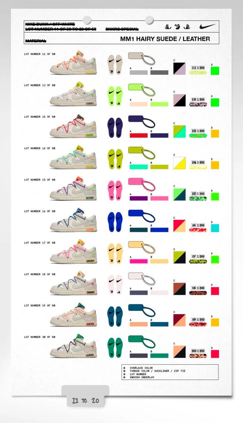 dunk|OW x Dunk「The 50」即将发售！