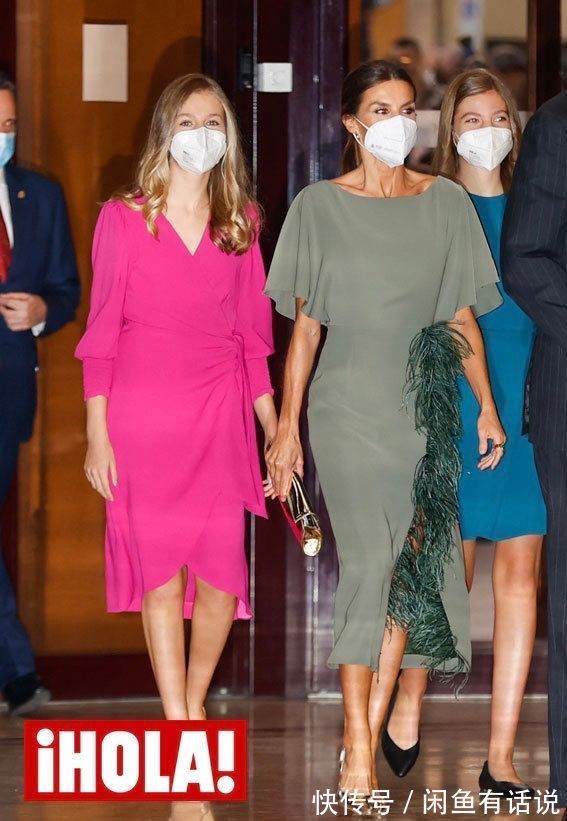 莱昂诺尔 西班牙大公主模样变成熟,15岁就穿紧身裙配高跟鞋,身高赶超妈妈