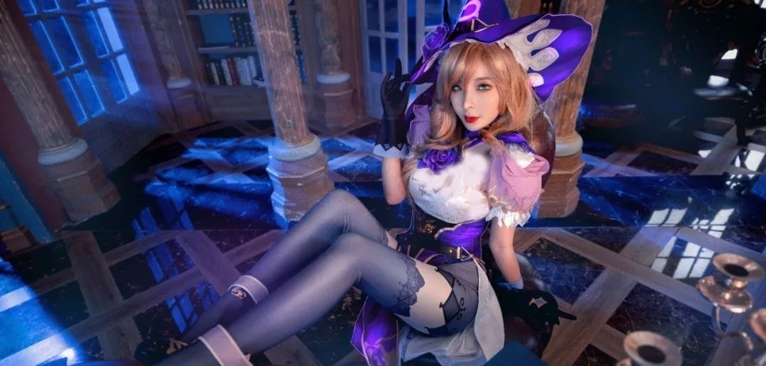 cos:原神丽莎cos正片@原天夕子,陪姐聊聊天
