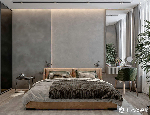 木饰面|卧室背景墙别放空，这样设计美极了