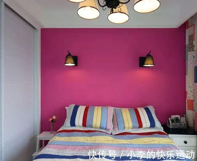 客餐厅|54平两室公寓,色彩搭配好大胆,餐厅的上下柜,好看又好用