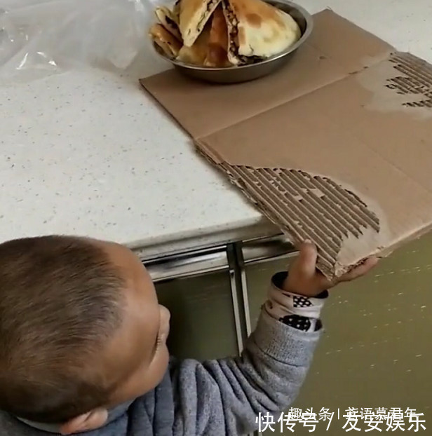 迷你版|迷你版“吃货小达人”用纸箱子偷肉饼吃火了，绝对是个“惯犯”